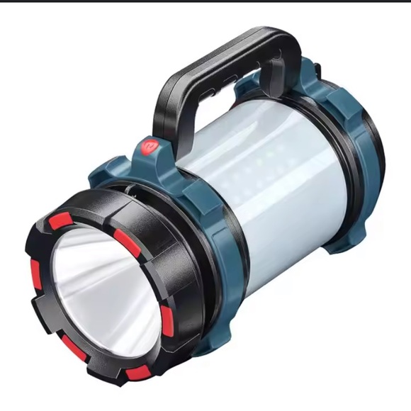 Rechargeable LED Spotlight Flashlight Flood Light with Adjustable Handle - Picture 2 of 9